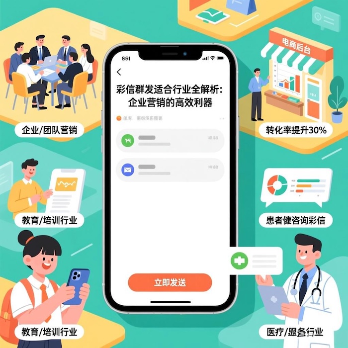 彩信群发适用行业示例